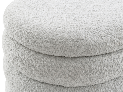 Cleo Storage Bench Ottoman - Gray