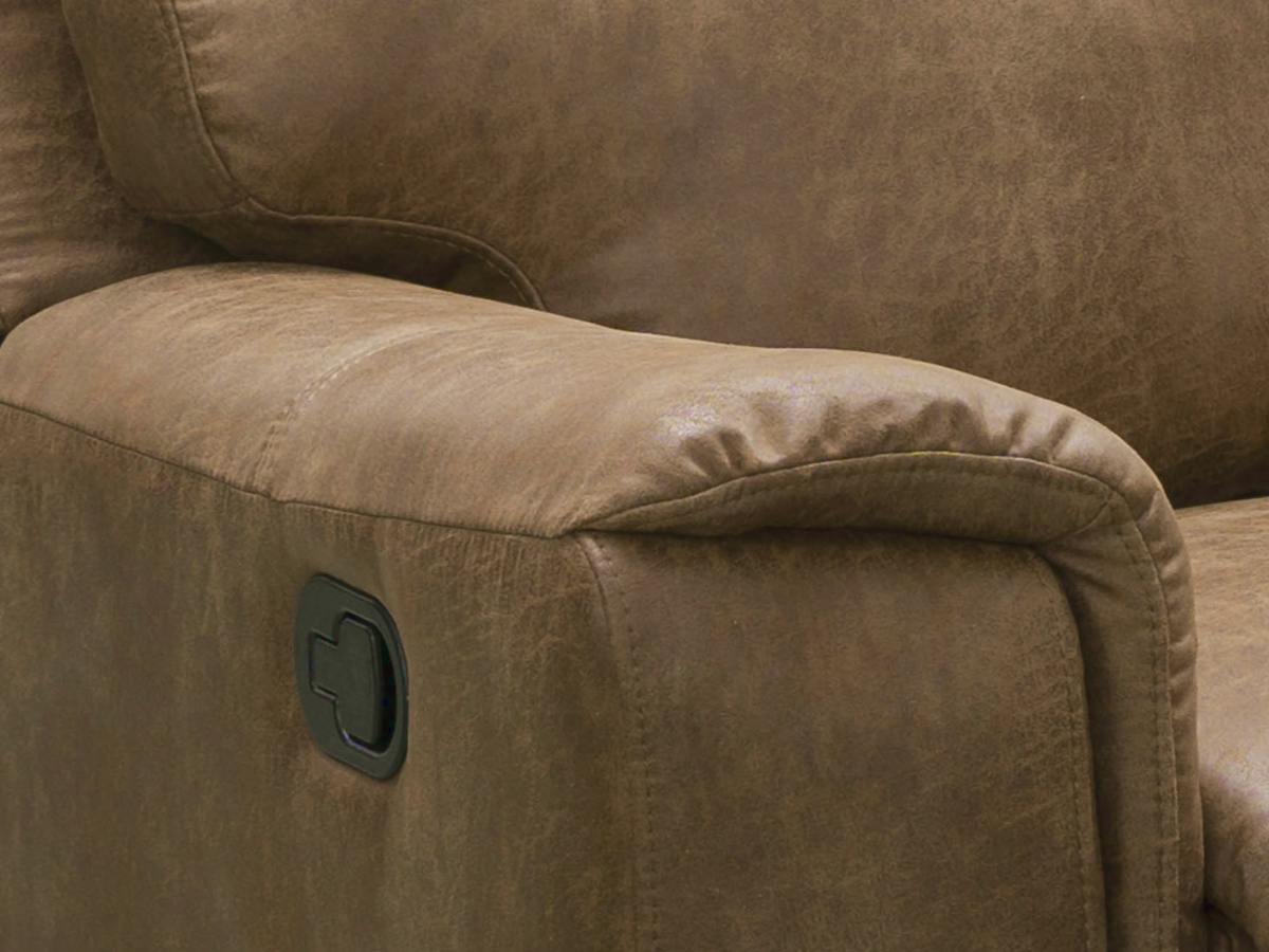 Lawrence Fabric Recliner - Camel
