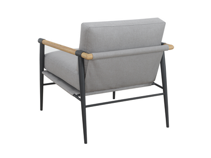 Parker Stain-Resistant Fabric Armchair - Gray