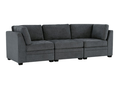 Nixon Fabric 6 Piece Modular Sectional Set - Gray