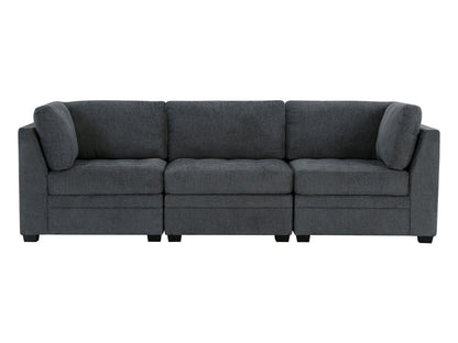 Nixon Fabric 6 Piece Modular Sectional Set - Gray