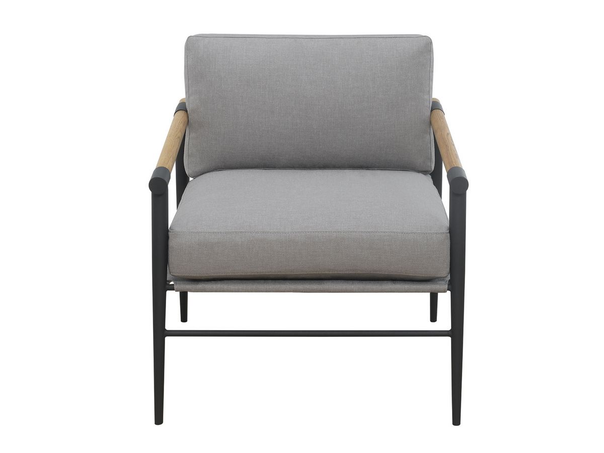 Parker Stain-Resistant Fabric Armchair - Gray