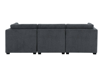 Nixon Fabric 6 Piece Modular Sectional Set - Gray