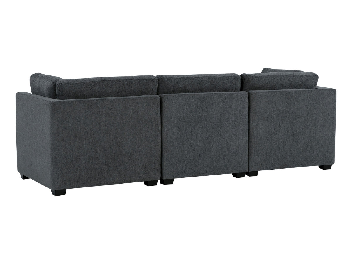 Nixon Fabric 6 Piece Modular Sectional Set - Gray