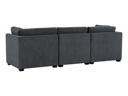 Nixon Fabric 6 Piece Modular Sectional Set - Gray