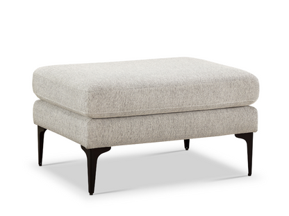 Lavina Fabric Ottoman - Beige
