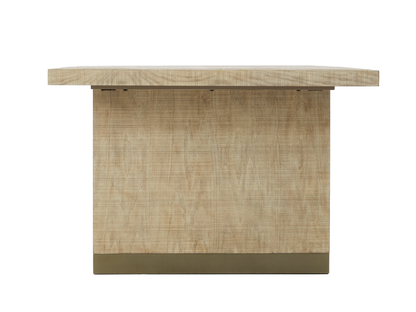 Bacara Modern Classic Wood Brushed Extendable Dining Table - Natural