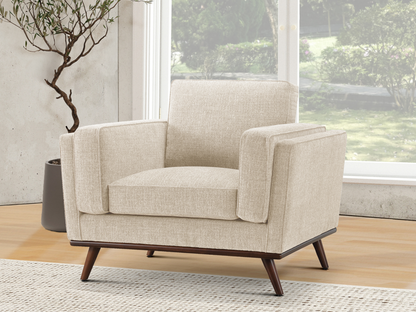 Taverly Fabric Chair - Beige