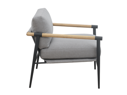 Parker Stain-Resistant Fabric Armchair - Gray
