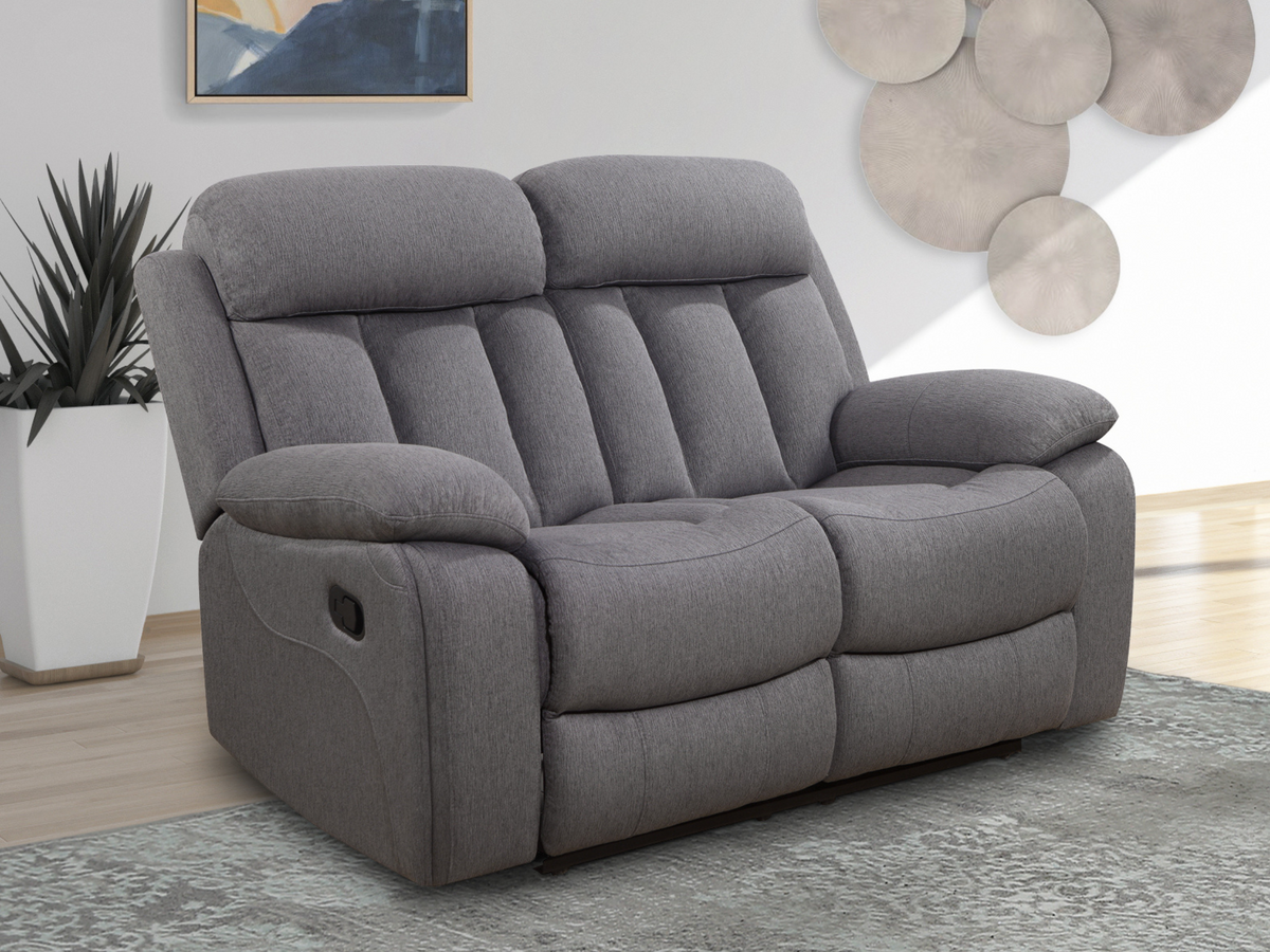 Fletcher Stain-Resistant Fabric Reclining Loveseat