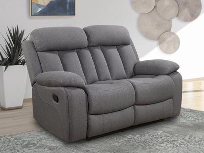 Fletcher Stain-Resistant Fabric Reclining Loveseat