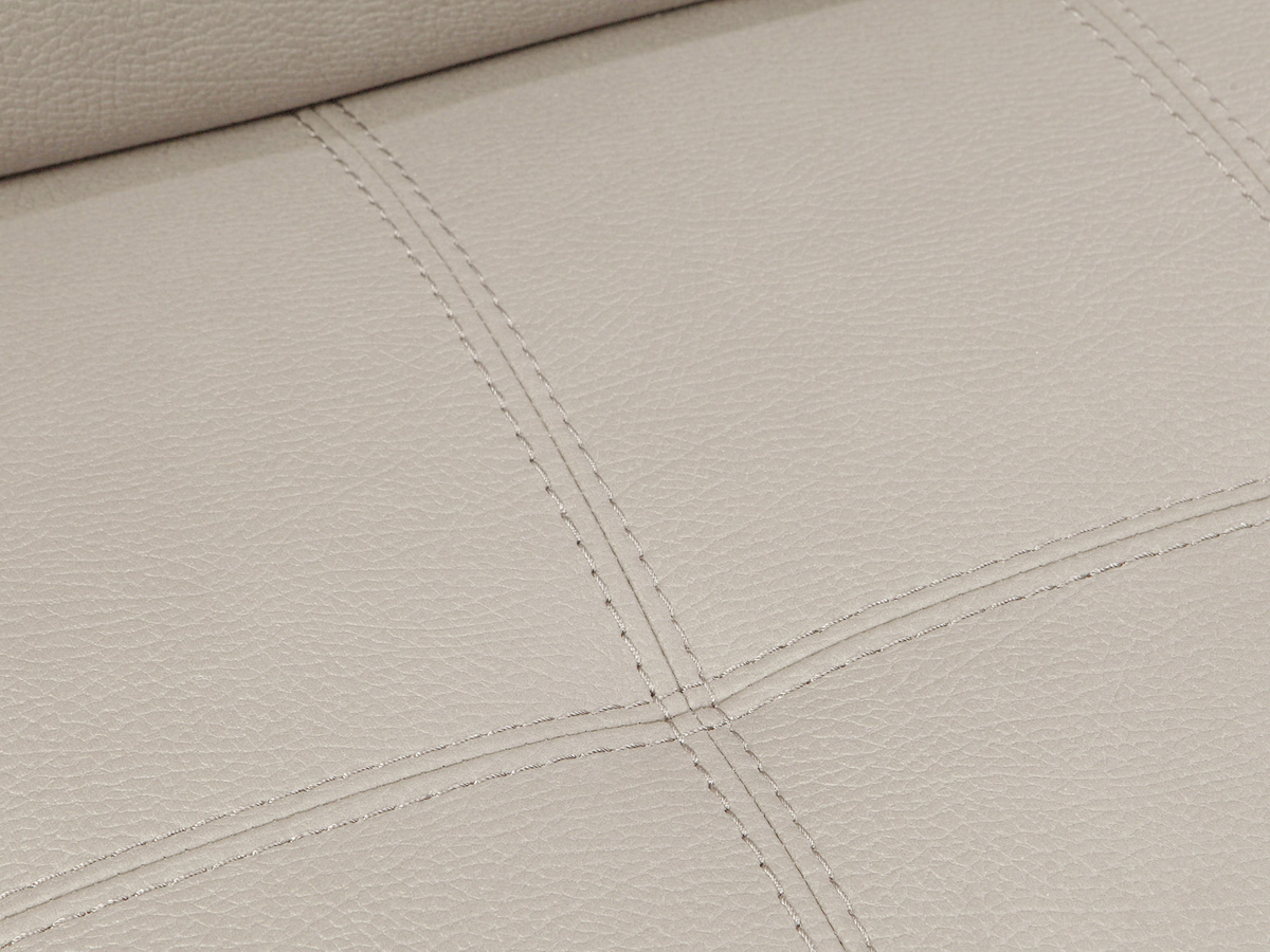 Miami Fabric Storage Sectional with Pullout Bed - Cream