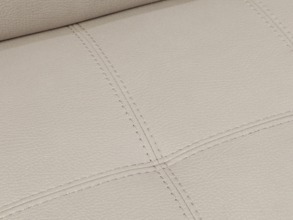 Miami Fabric Storage Sectional with Pullout Bed - Cream