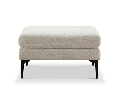 Lavina Fabric Ottoman - Beige