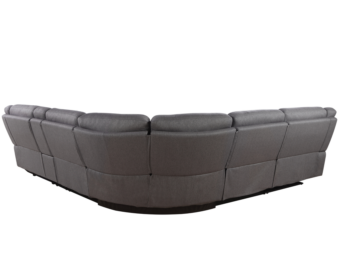 Fletcher Stain-Resistant Fabric Reclining 6 pc Sectional
