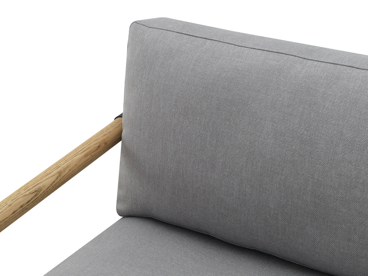 Parker Stain-Resistant Fabric Armchair - Gray