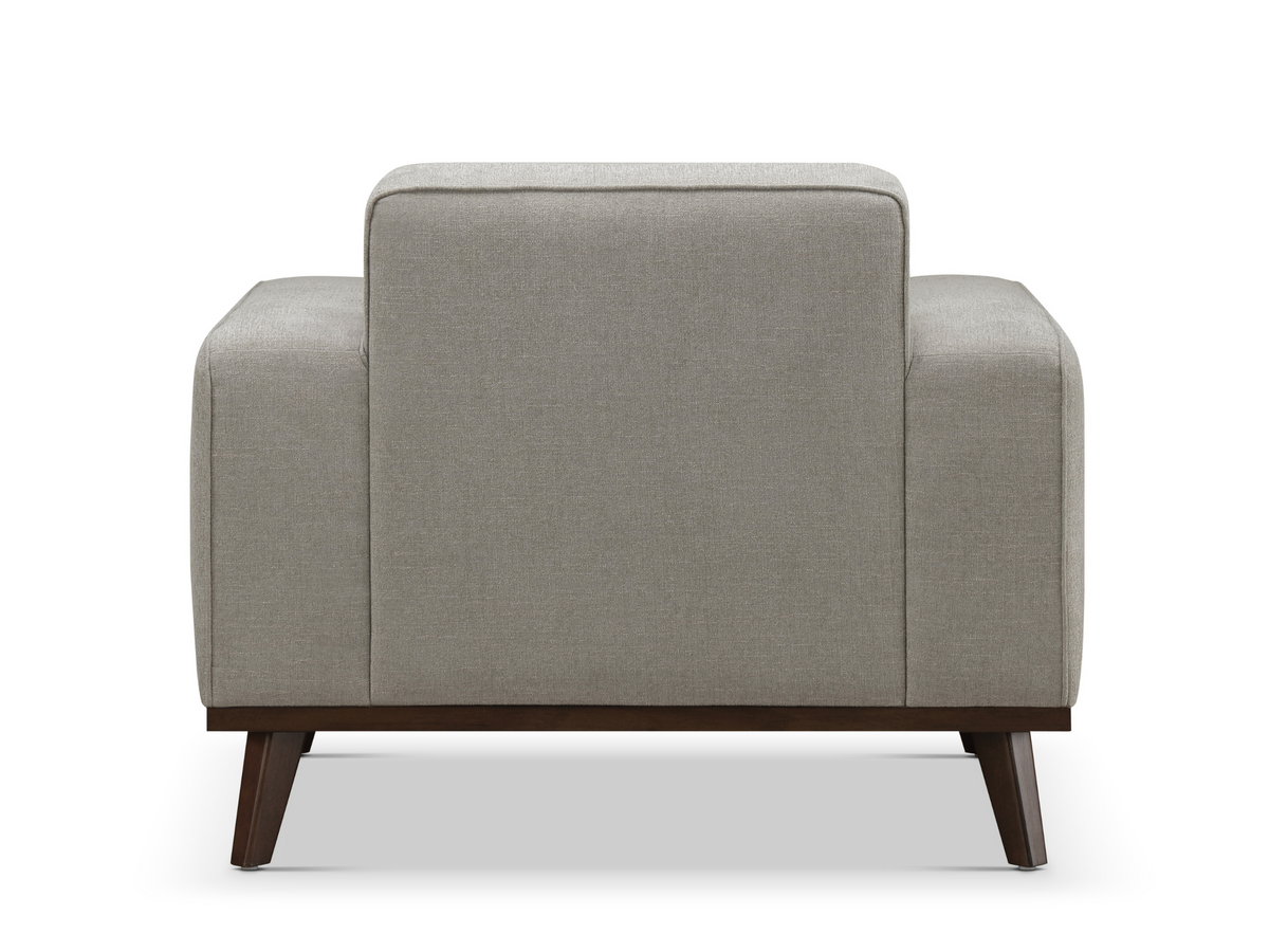 Vicenza Mid-Century Upholstered Chair - Gray