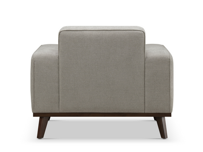 Vicenza Mid-Century Upholstered Chair - Gray