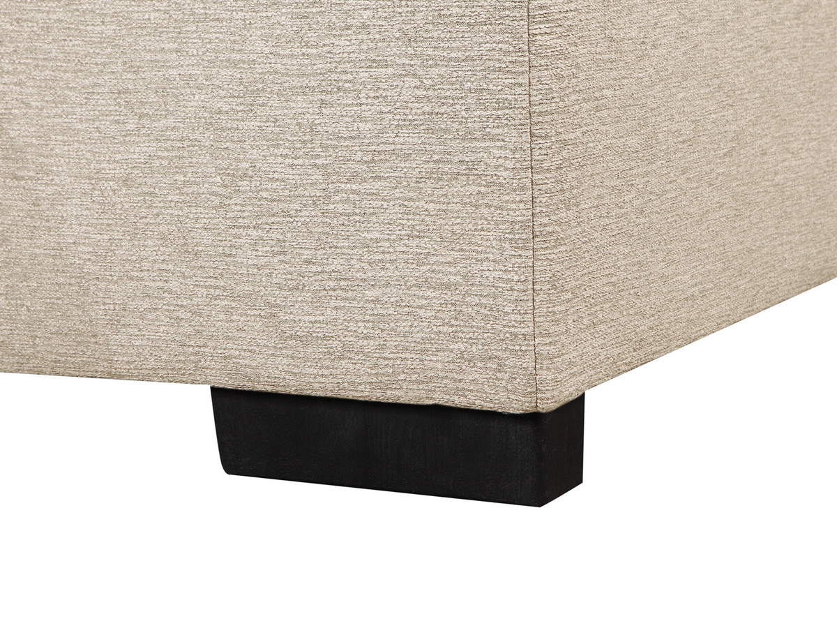 Jameson 6-pc Fabric Storage Sectional with Pullout Bed - Cream