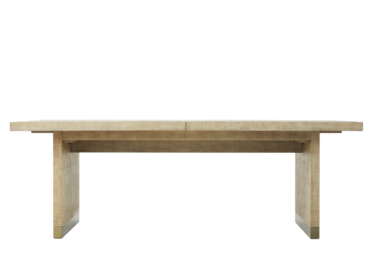 Bacara Modern Classic Wood Brushed Extendable Dining Table - Natural