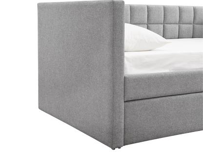 Aveline Upholstered Twin Daybed with Trundle - Gray