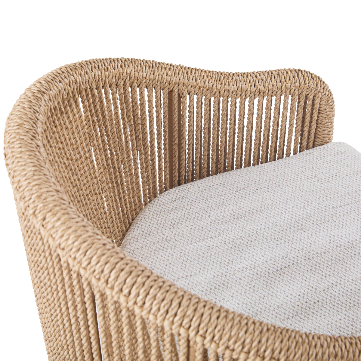 Bali Outdoor Teak and Rope Dining Chair