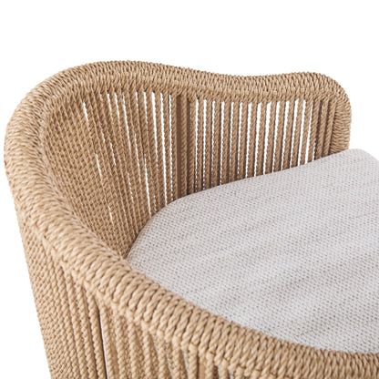 Bali Outdoor Teak and Rope Dining Chair