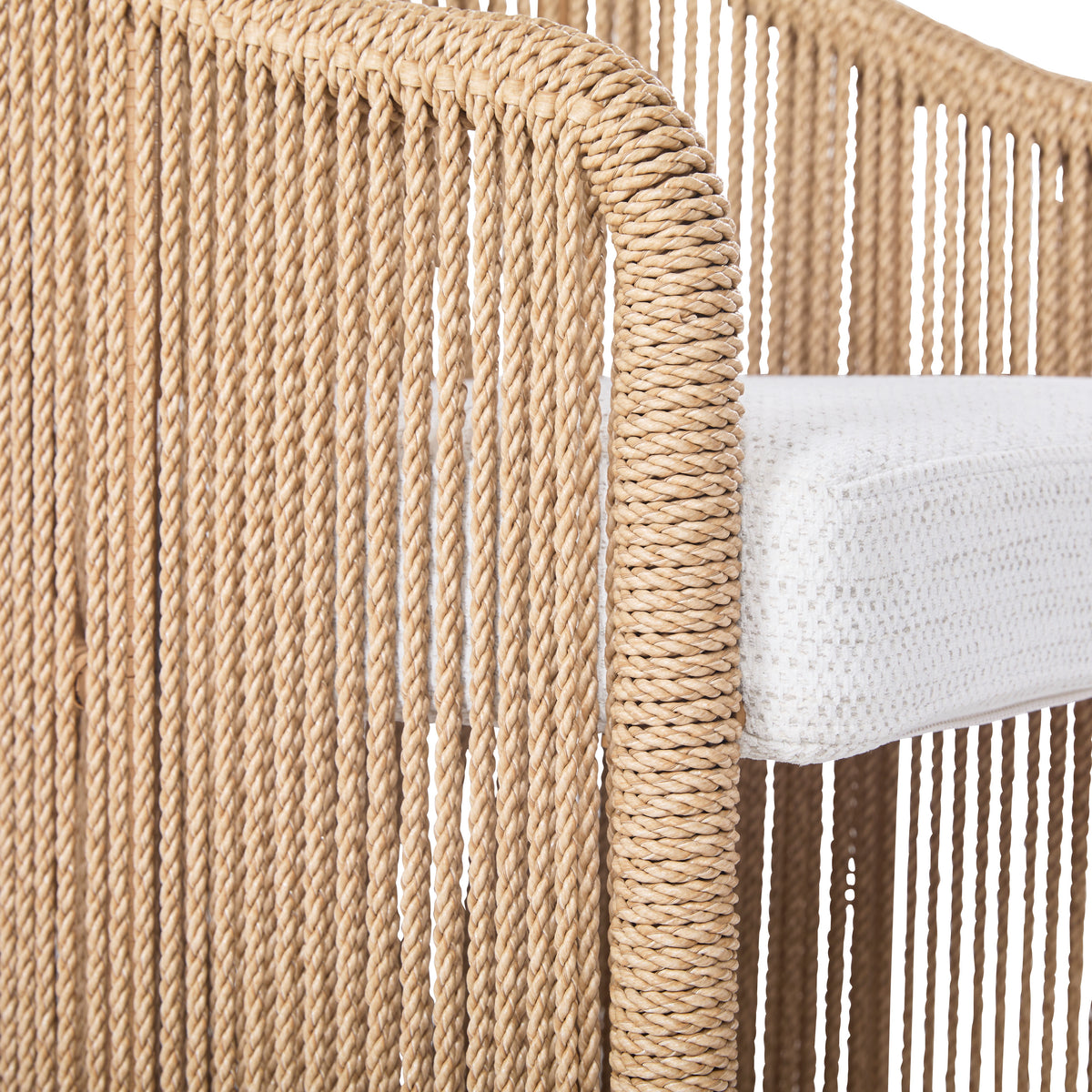 Bali Outdoor Teak and Rope Dining Chair