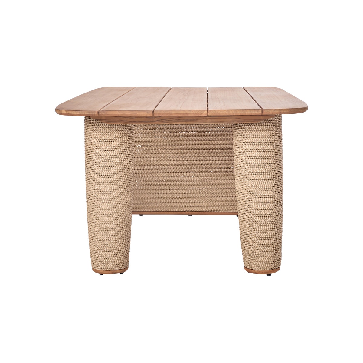 Bali Outdoor Teak and Rope Dining Table