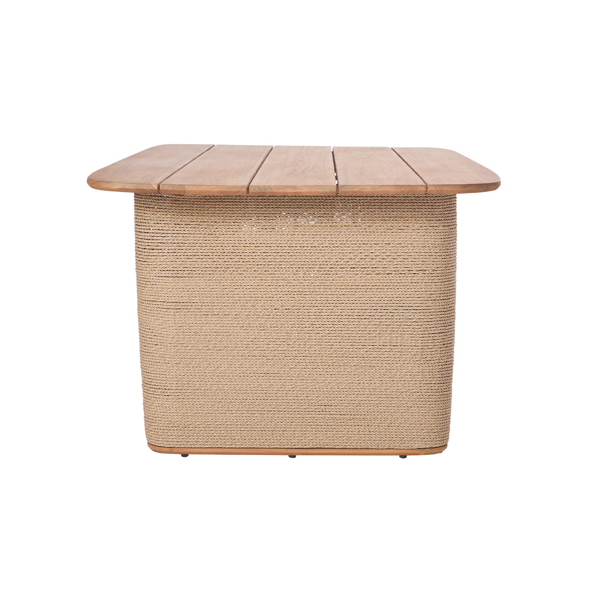 Bali Outdoor Teak and Rope Dining Table