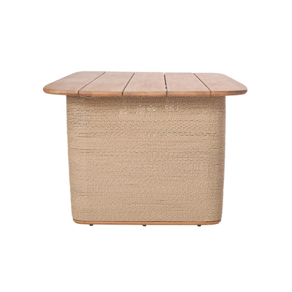 Bali Outdoor Teak and Rope Dining Table