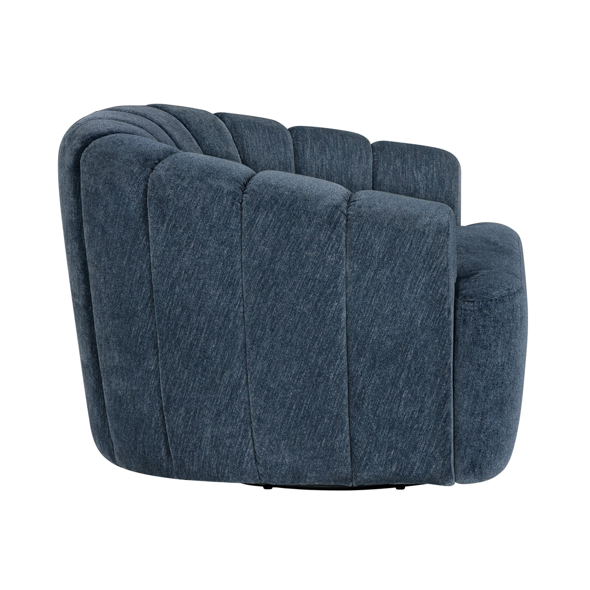 Burke Fabric Swivel Chair, Blue