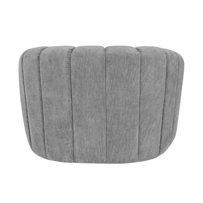 Burke Fabric Swivel Chair, Gray