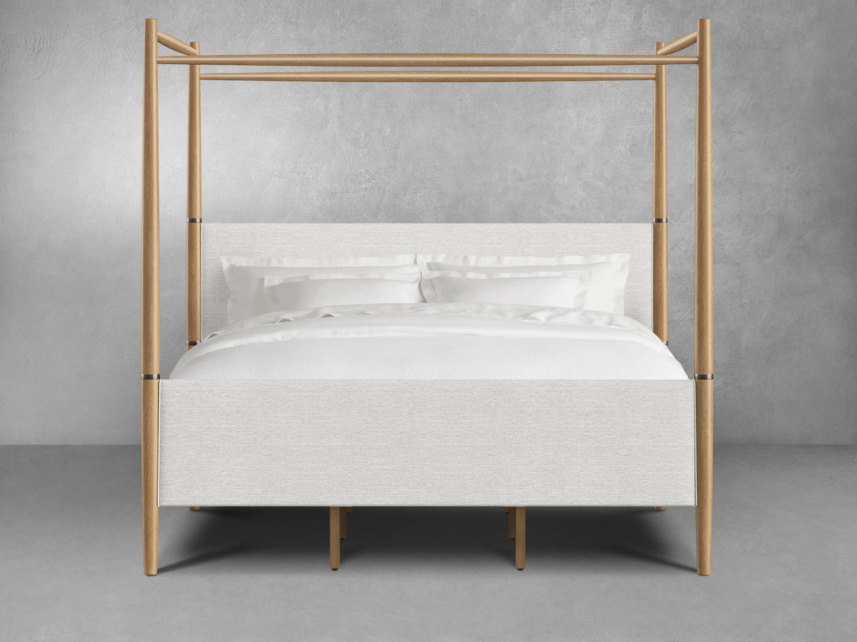 Charlotte Canopy Bed - Blonde - King