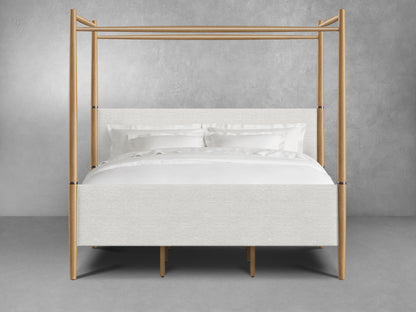Charlotte Canopy Bed - Blonde - King