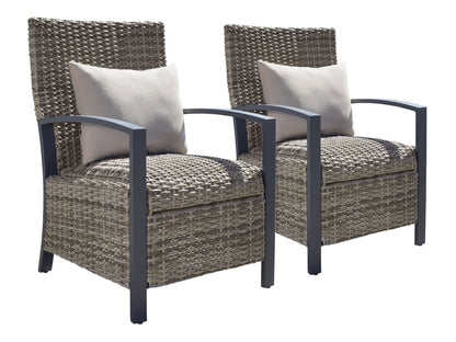 Corbin Dining Armchair with Cushion (2-pack) - Beige