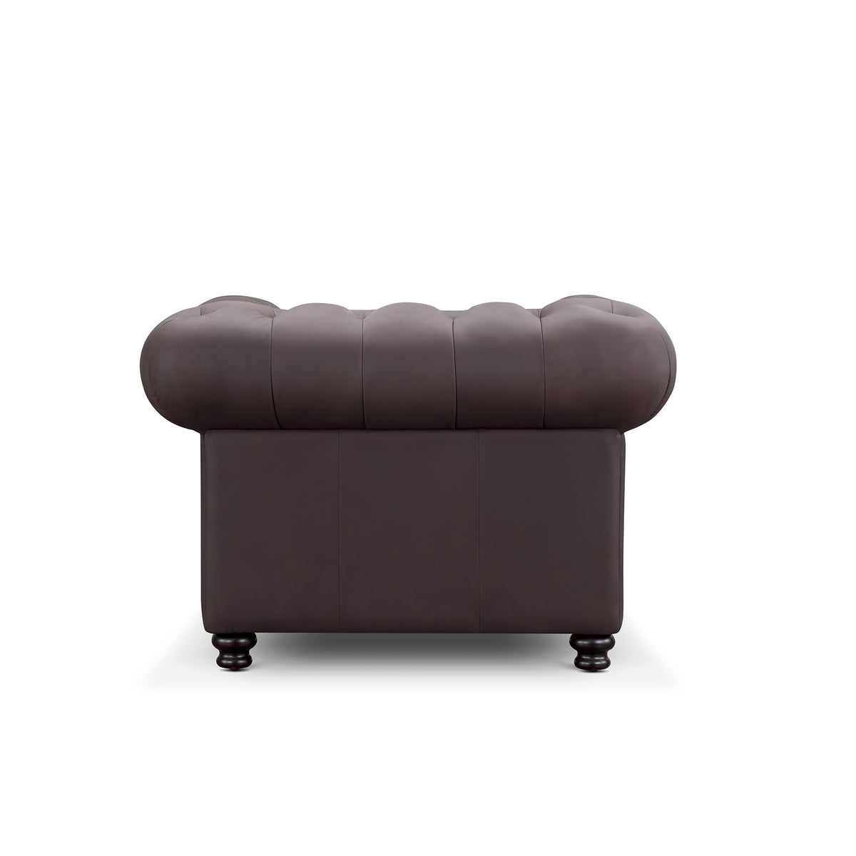 Culver Leather Chesterfield Armchair, Brown