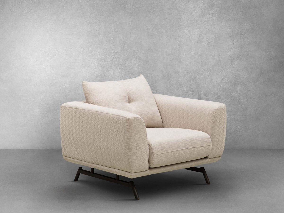 Delaney Fabric Chair - Cream