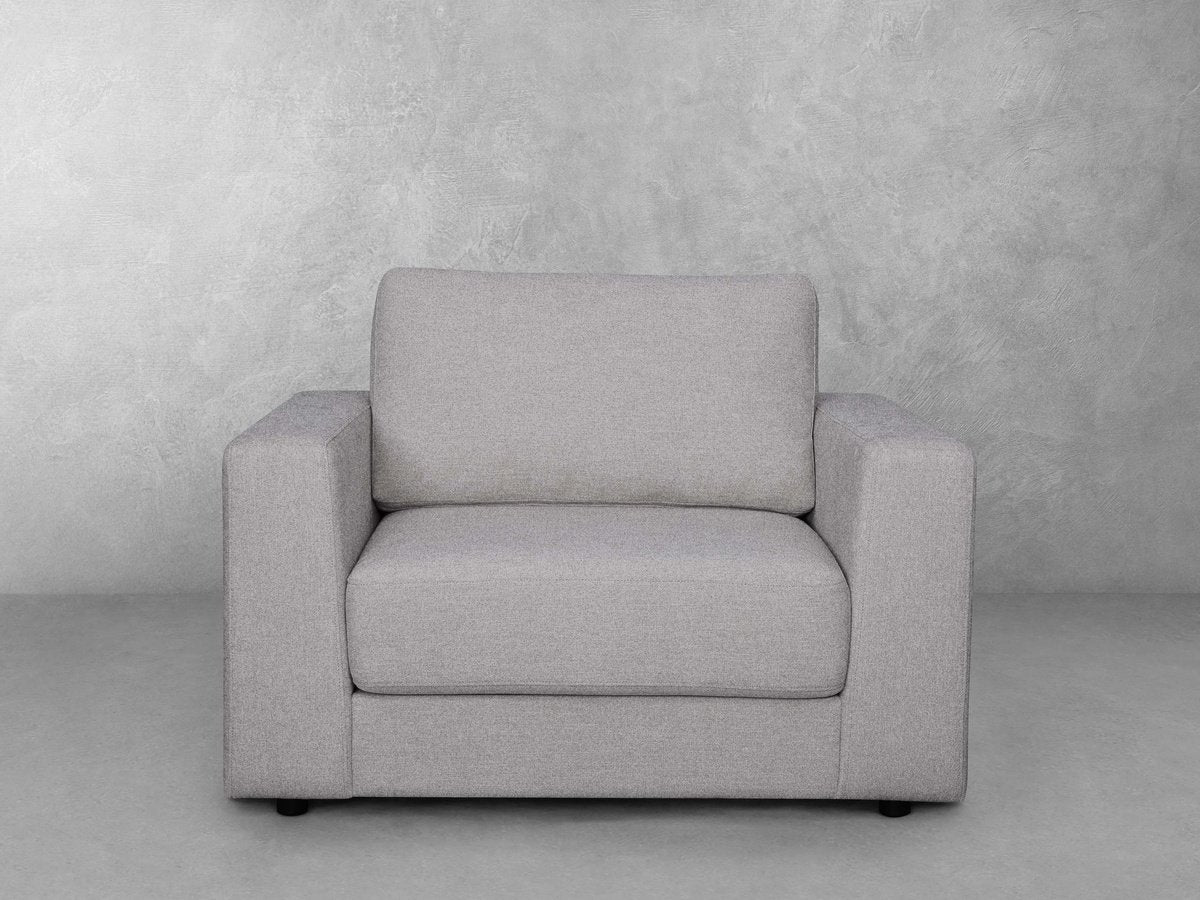 Elliot Fabric Chair - Light Gray