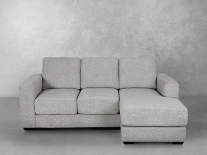 Elliot Fabric Sofa Chaise Sectional - Light Gray