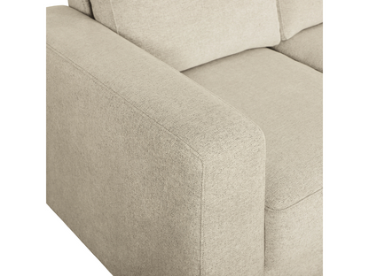 Elliot Fabric Sofa Chaise Sectional - Beige