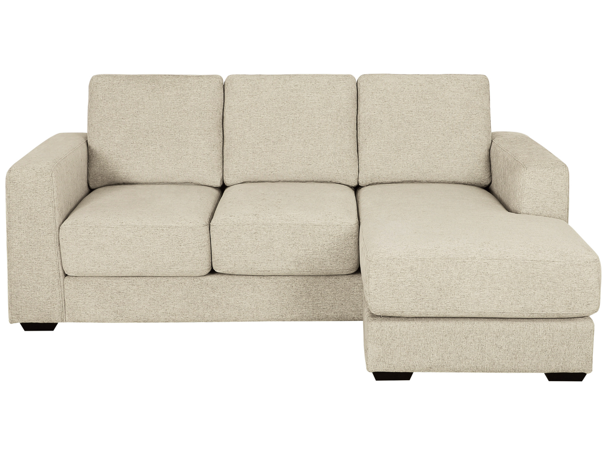Elliot Fabric Sofa Chaise Sectional - Beige