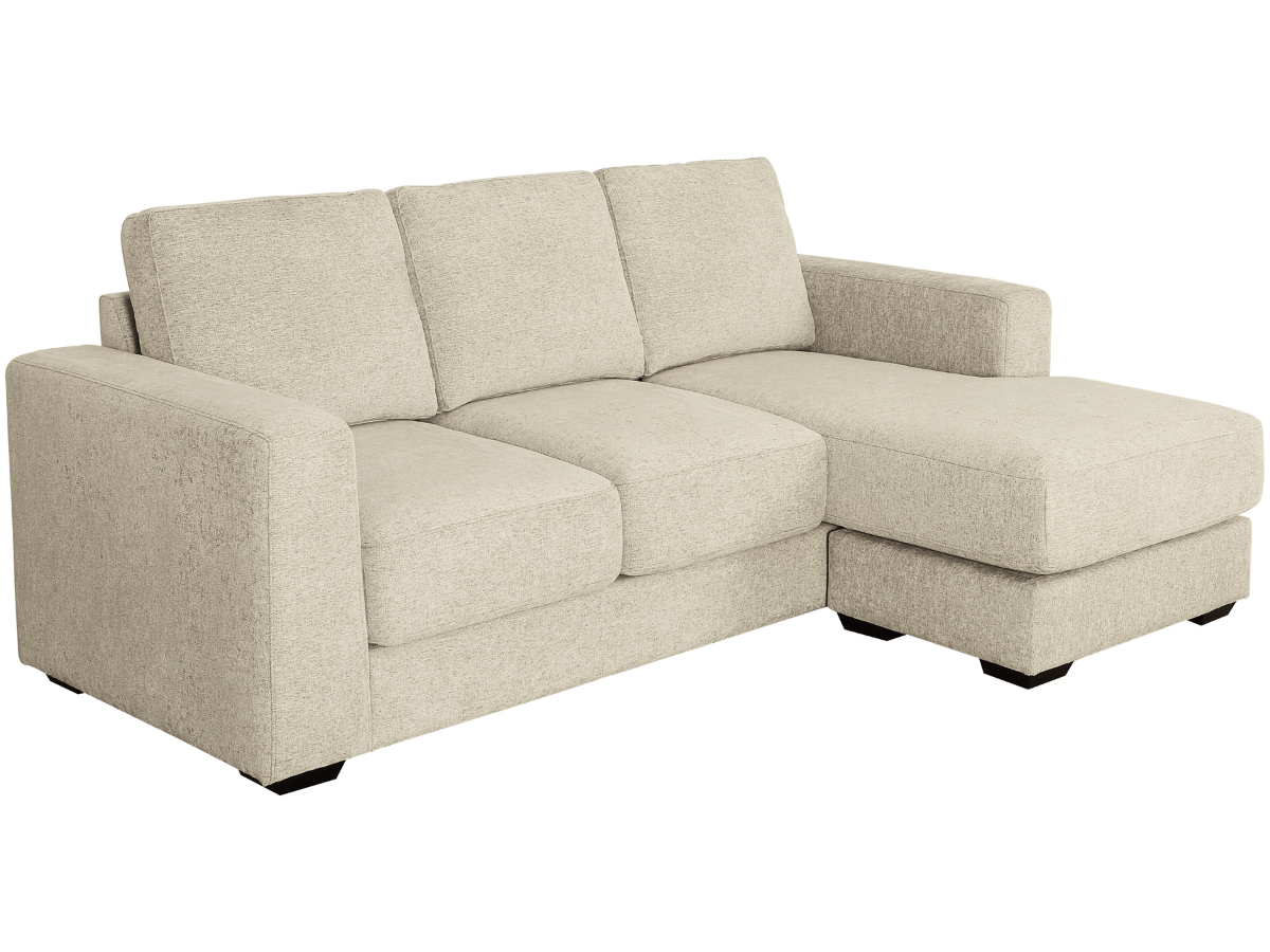 Elliot Fabric Sofa Chaise Sectional - Beige
