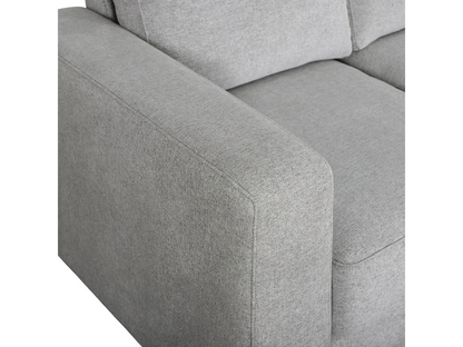 Elliot Fabric Sofa Chaise Sectional - Light Gray