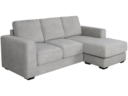 Elliot Fabric Sofa Chaise Sectional - Light Gray