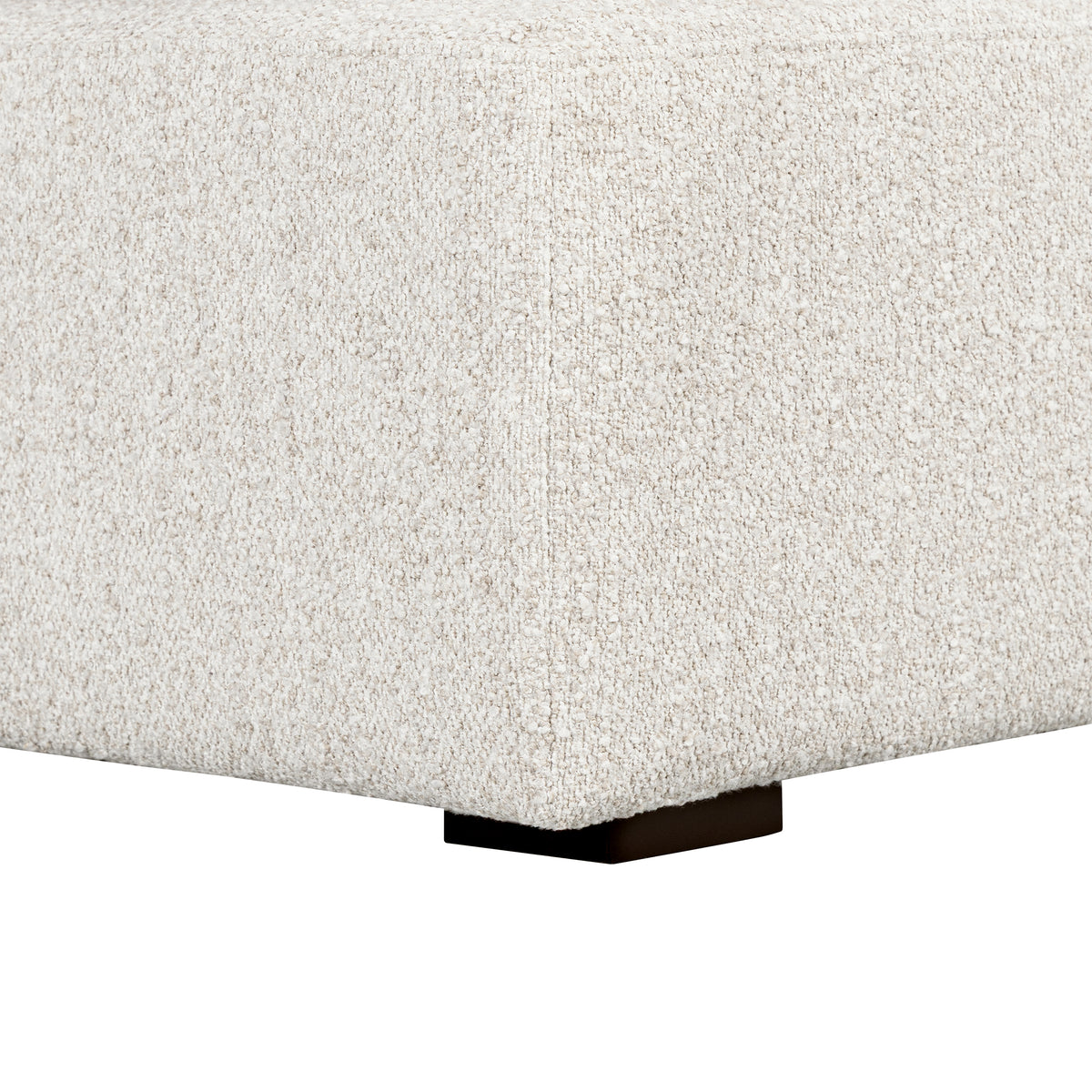 Luxe Boucle Armless Chair, Oat