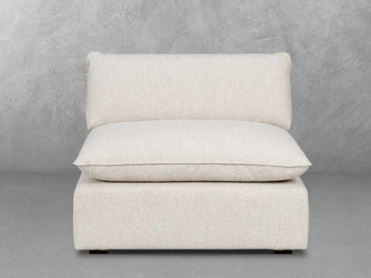 Luxe Boucle Armless Chair, Oat