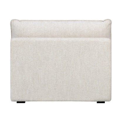 Luxe Boucle Armless Chair, Oat