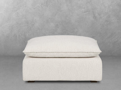 Luxe Boucle Ottoman, Oat
