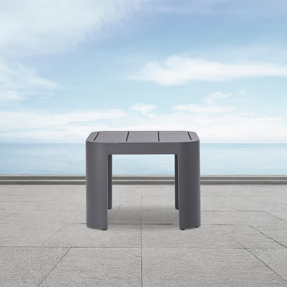 Sedona Outdoor Side Table, Bronze Aluminum
